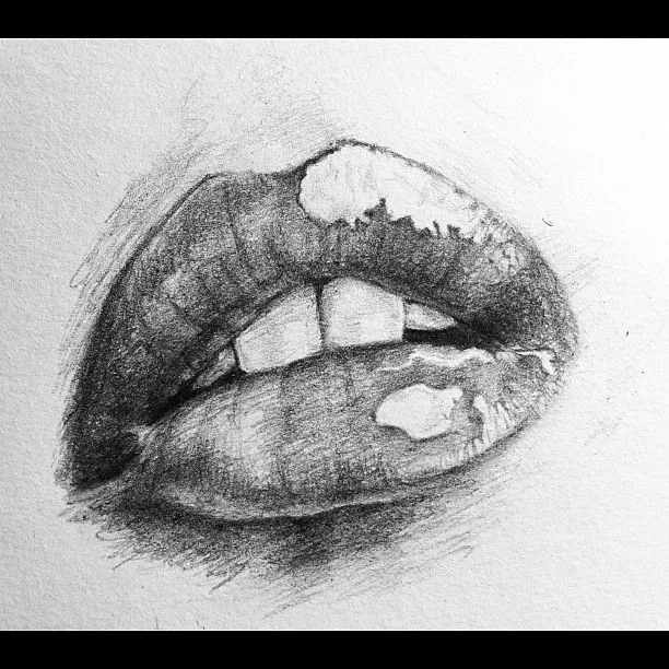 Dibujo de labios - Imagui