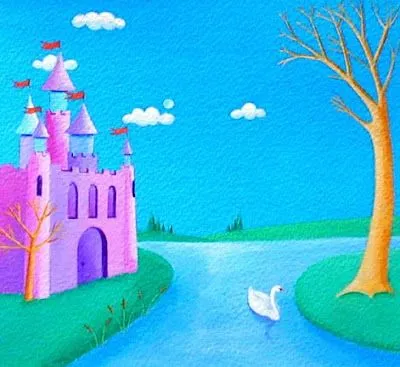 descargar bonito dibujo de un castillo rosa un lago azul turquesa un ... descargar bonito dibujo de un castillo rosa un lago azul turquesa un ...