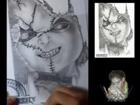 DIBUJO A LÁPIZ DE CHUCKY - YouTube