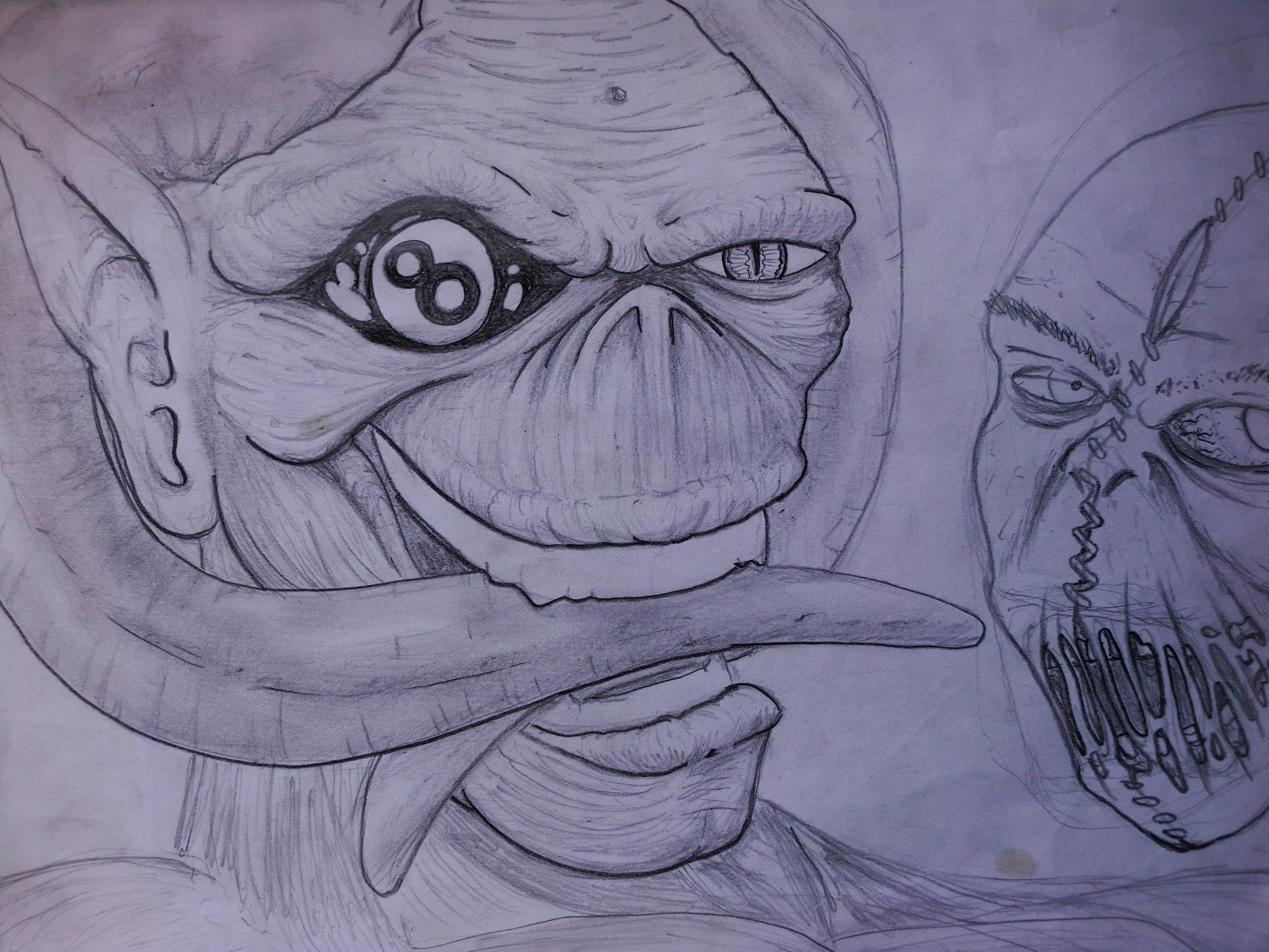 Dibujos de calaveras a lápiz - Imagui