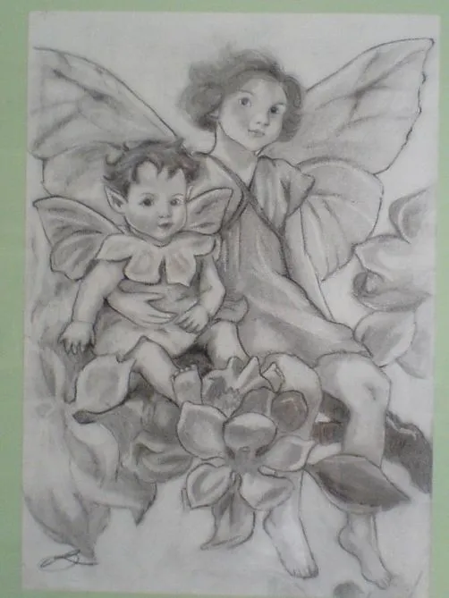 Hadas a Carboncillo. | Ilustradora Rosa Delia Medina Naranjo Hadas a Carboncillo. | Ilustradora Rosa Delia Medina Naranjo