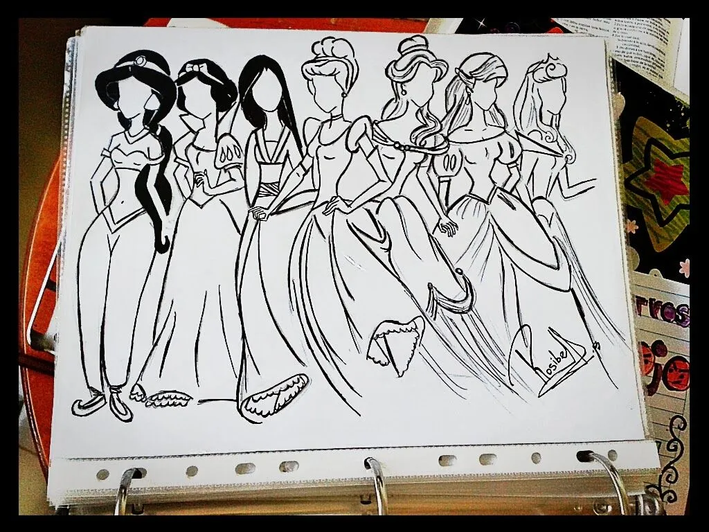 dibujo a lapiz de princesas de disney | drawings dibujo a lapiz de princesas de disney | drawings