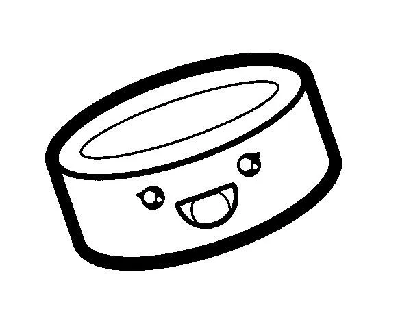Dibujo de Lata de comida para Colorear - Dibujos.net