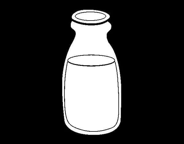 Dibujo de Leche para Colorear - Dibujos.net Dibujo de Leche para Colorear - Dibujos.net