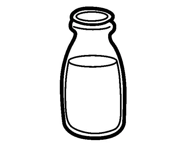 Dibujo de Leche para Colorear - Dibujos.net Dibujo de Leche para Colorear - Dibujos.net