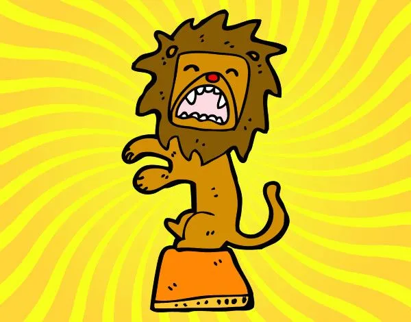 Dibujo de León de circo pintado por Tierna en Dibujos.net el día ... Dibujo de León de circo pintado por Tierna en Dibujos.net el día ...