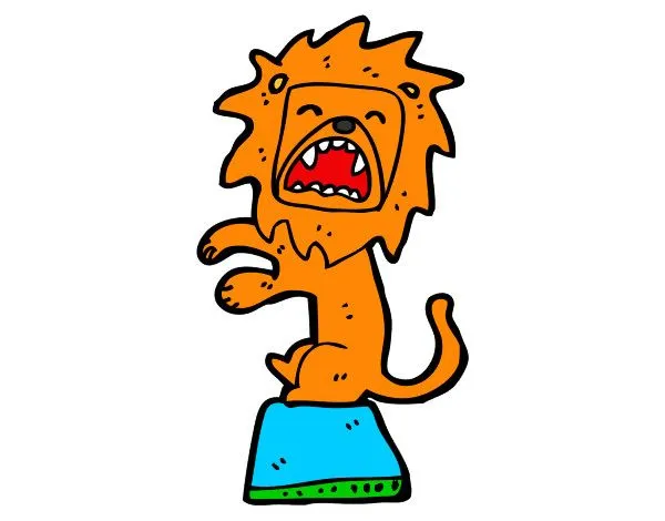 Dibujo de el leon de circoo mas feroz del mundo!!! pintado por ... Dibujo de el leon de circoo mas feroz del mundo!!! pintado por ...