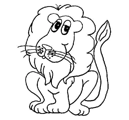 Dibujo de León 1 para Colorear - Dibujos.net Dibujo de León 1 para Colorear - Dibujos.net