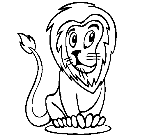 Dibujo de León 3 para Colorear - Dibujos.net