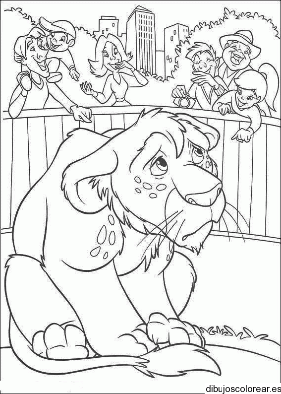 Dibujo de un león llorando | Dibujos para Colorear Dibujo de un león llorando | Dibujos para Colorear