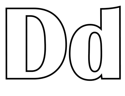 Dibujo de Letra D para colorear | Dibujos para colorear imprimir ... Dibujo de Letra D para colorear | Dibujos para colorear imprimir ...