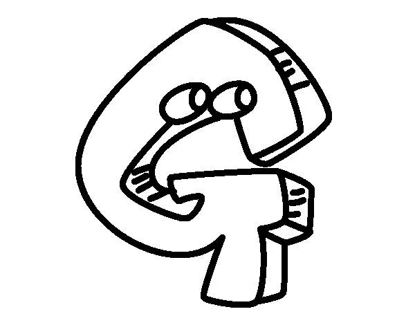 Dibujo de Letra G para Colorear - Dibujos.net Dibujo de Letra G para Colorear - Dibujos.net