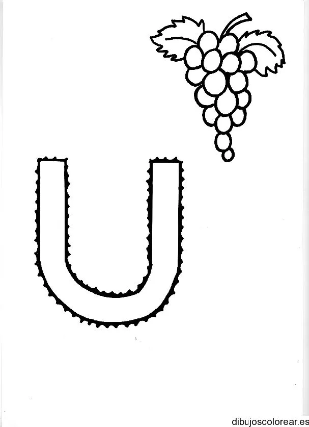 Letra U Dibujo Para Colorear O Pintar E Imprimir Letra U Uva La ... Letra U Dibujo Para Colorear O Pintar E Imprimir Letra U Uva La ...