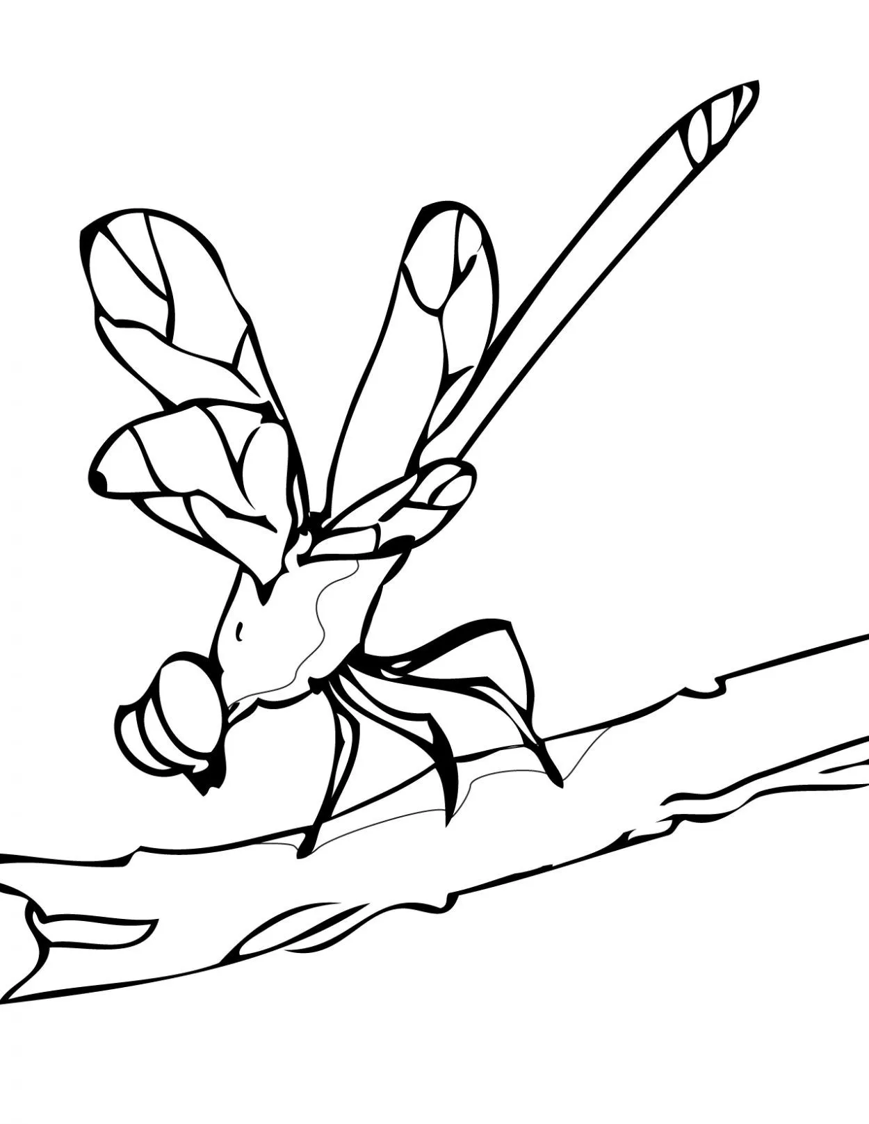 Dibujo de Libelula para colorear. Dibujos infantiles de Libelula ... Dibujo de Libelula para colorear. Dibujos infantiles de Libelula ...