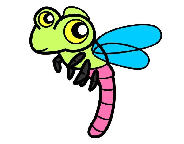 Dibujo de Libélula volando pintado por Wishirley en Dibujos.net el ...