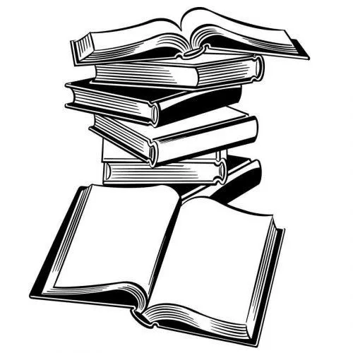Dibujo de unos libros para imprimir y colorear - Dibujos para ... Dibujo de unos libros para imprimir y colorear - Dibujos para ...