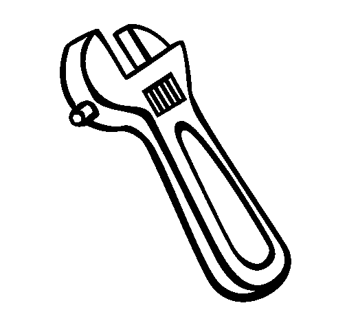 Dibujo de Llave inglesa para Colorear - Dibujos.net Dibujo de Llave inglesa para Colorear - Dibujos.net