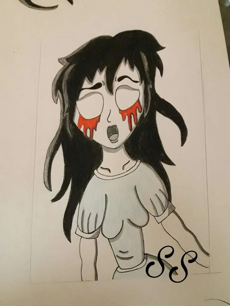 Dibujo de la Llorona' [Leyenda Urbana] | 