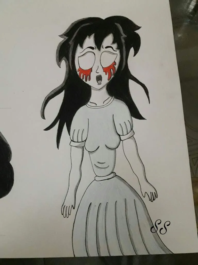 Dibujo de la Llorona' [Leyenda Urbana] | 