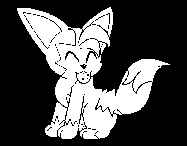 Dibujo de Lobito para Colorear - Dibujos.net Dibujo de Lobito para Colorear - Dibujos.net