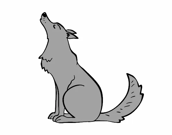 Dibujo de Lobo aullando pintado por en Dibujos.net el día 20-04-15 ... Dibujo de Lobo aullando pintado por en Dibujos.net el día 20-04-15 ...