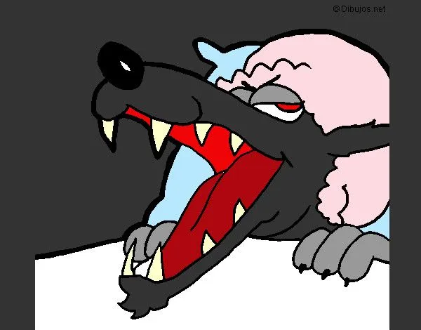 Dibujo de Lobo feroz! pintado por Mirela en Dibujos.net el día 10 ... Dibujo de Lobo feroz! pintado por Mirela en Dibujos.net el día 10 ...