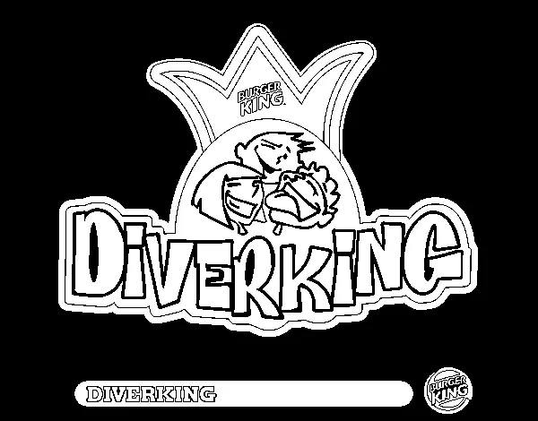 Dibujo de Logo Diverking para Colorear - Dibujos.net Dibujo de Logo Diverking para Colorear - Dibujos.net
