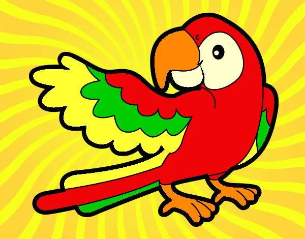 Dibujo de Loro con ala abierta pintado por Rauly en Dibujos.net el ... Dibujo de Loro con ala abierta pintado por Rauly en Dibujos.net el ...