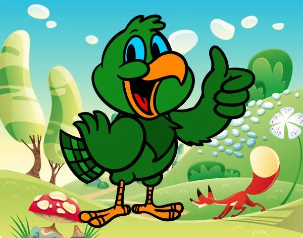 Dibujo de Loro feliz pintado por Plantas en Dibujos.net el día 13 ... Dibujo de Loro feliz pintado por Plantas en Dibujos.net el día 13 ...