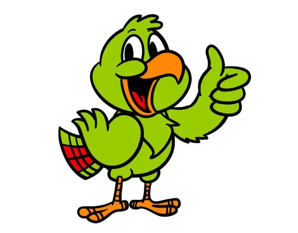 Dibujo de Loro feliz pintado por Popyta en Dibujos.net el día 15 ...