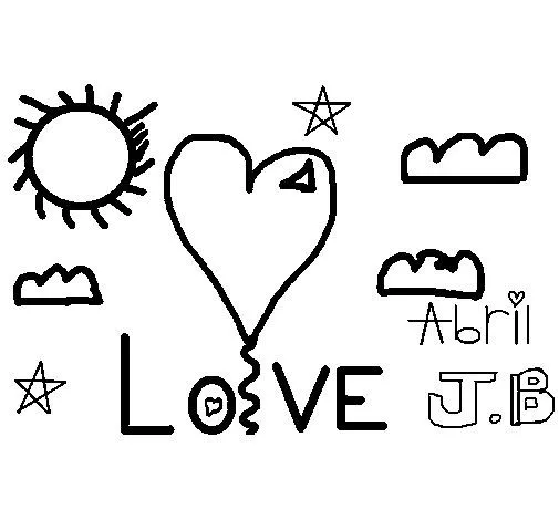 Dibujo de Love Abril para Colorear - Dibujos.net Dibujo de Love Abril para Colorear - Dibujos.net