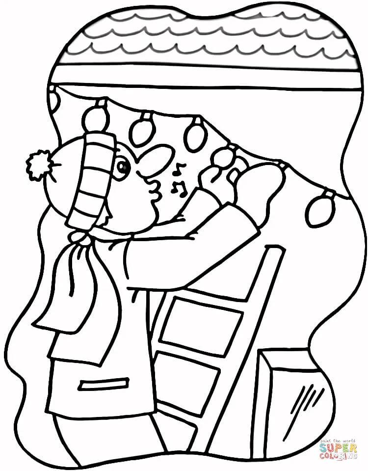 Dibujo de Luces en la Casa para colorear | Dibujos para colorear imprimir gratis Dibujo de Luces en la Casa para colorear | Dibujos para colorear imprimir gratis