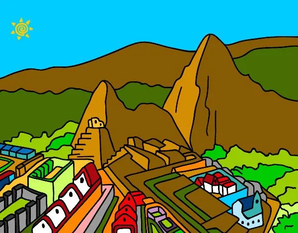 Dibujo de Machu Picchu pintado por Queyla en Dibujos.net el día 19 ...