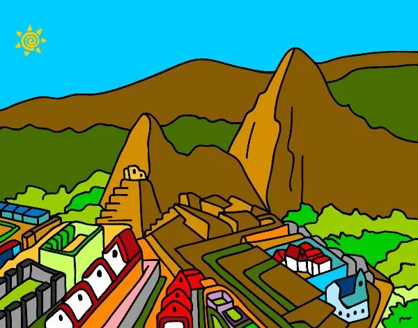 Dibujo de Machu Picchu pintado por Queyla en Dibujos.net el día 19 ... Dibujo de Machu Picchu pintado por Queyla en Dibujos.net el día 19 ...