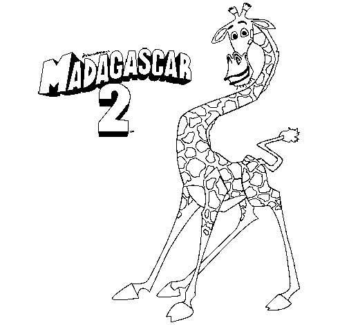 Dibujo de Madagascar 2 Melman para Colorear - Dibujos.net Dibujo de Madagascar 2 Melman para Colorear - Dibujos.net