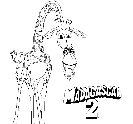 Dibujo de Madagascar 2 Melman 1 para Colorear - Dibujos.net Dibujo de Madagascar 2 Melman 1 para Colorear - Dibujos.net