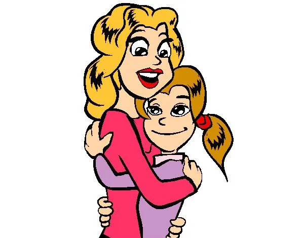 Dibujo de madre e hija pintado por Yack en Dibujos.net el día 06 ...