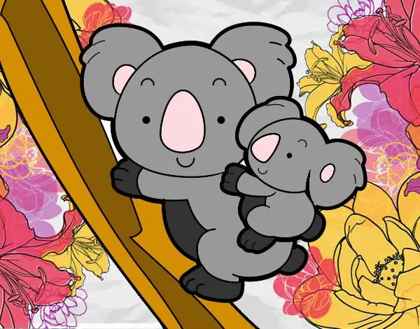 Dibujo de Madre koala pintado por Aaguss en Dibujos.net el día 20 ... Dibujo de Madre koala pintado por Aaguss en Dibujos.net el día 20 ...