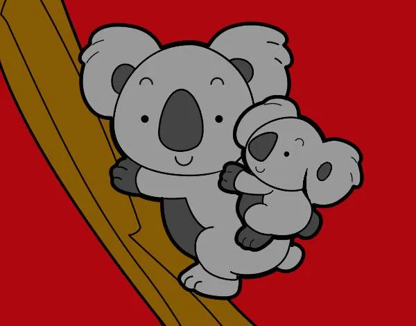 Dibujo de Madre koala pintado por Amalia en Dibujos.net el día 11 ... Dibujo de Madre koala pintado por Amalia en Dibujos.net el día 11 ...
