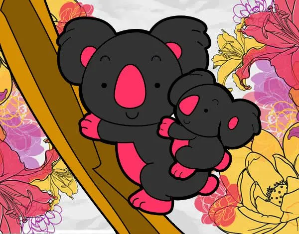 Dibujo de Madre koala pintado por Ebria en Dibujos.net el día 02 ...