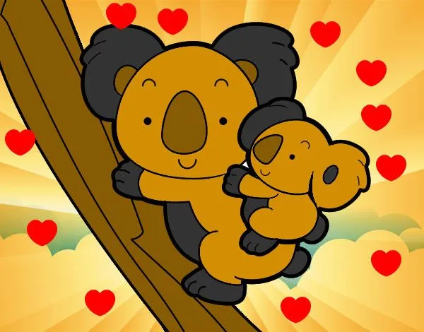 Dibujo de Madre koala pintado por Kikass en Dibujos.net el día 13 ... Dibujo de Madre koala pintado por Kikass en Dibujos.net el día 13 ...
