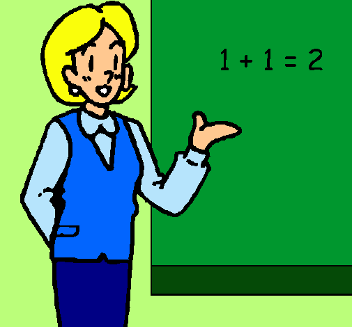 Dibujo de Maestra de matemáticas pintado por Profesora en Dibujos ...