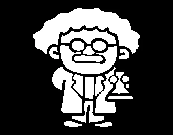 Dibujo de Maestro en ciencias para Colorear - Dibujos.net Dibujo de Maestro en ciencias para Colorear - Dibujos.net