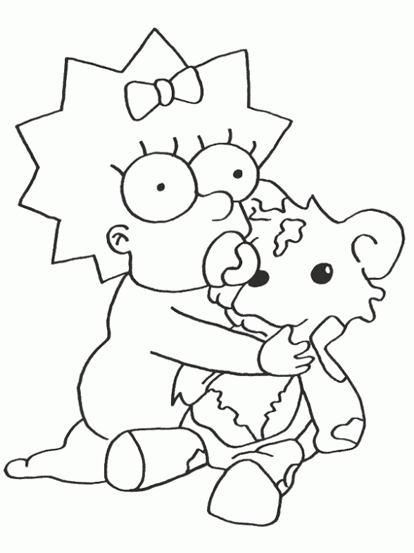 Dibujo de Maggie. Dibujo para colorear de Maggie. Dibujos ...