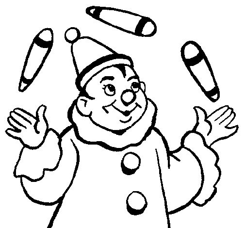 Dibujo de Malabarista para Colorear - Dibujos.net Dibujo de Malabarista para Colorear - Dibujos.net
