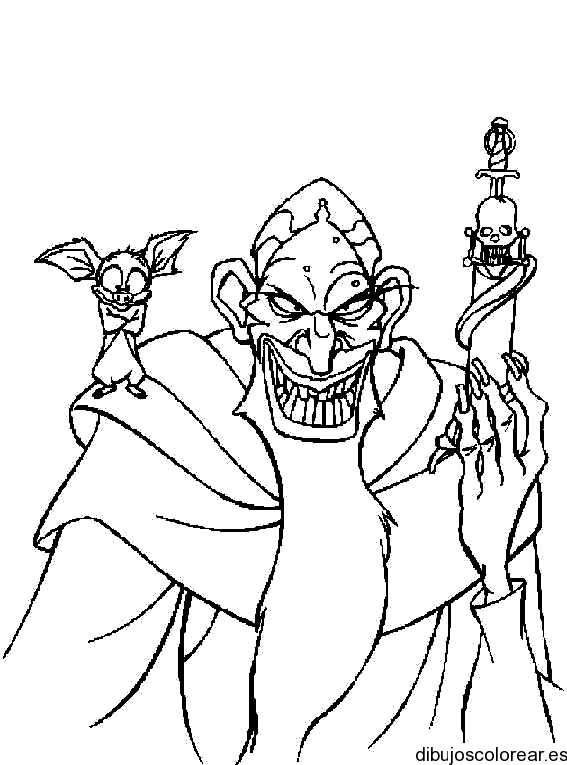 Dibujo de un malvado | Dibujos para Colorear Dibujo de un malvado | Dibujos para Colorear