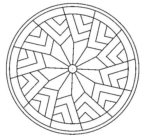 Dibujo de Mandala 24 para Colorear - Dibujos.net