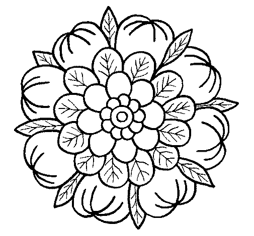 Dibujo de Mandala 7 para Colorear - Dibujos.net