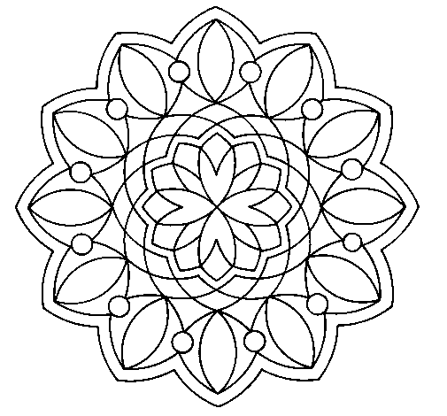 Dibujo de Mandala 3 para Colorear - Dibujos.net Dibujo de Mandala 3 para Colorear - Dibujos.net