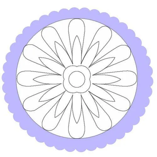 Dibujo de un mandala de flores para colorear - Mandalas para ...